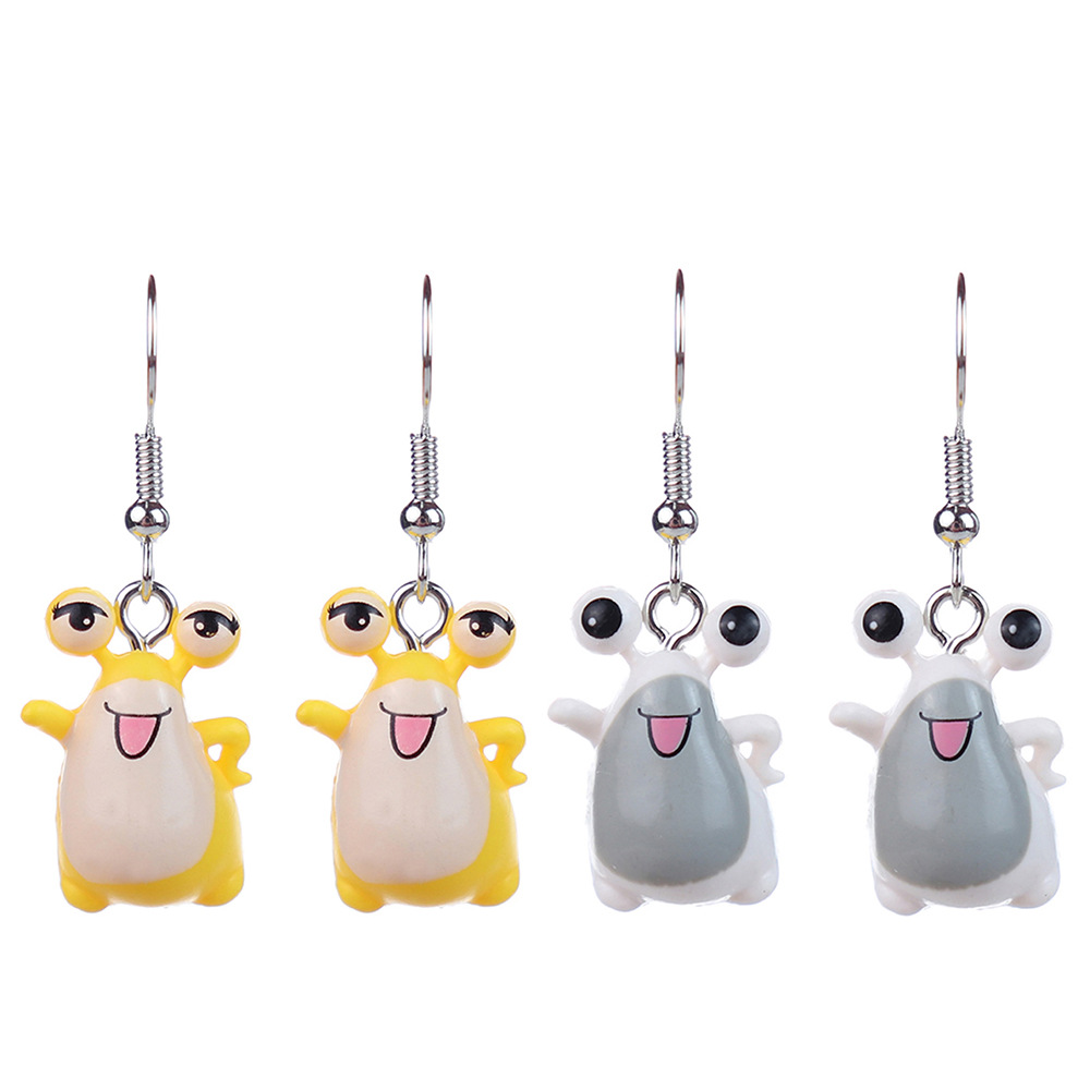 Cartoon Style Frog Plastic Resin Women's Earrings display picture 1