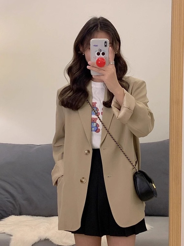 西装外套女小个子2025早秋季新款今年流行气质高级感炸街小西服|undefined