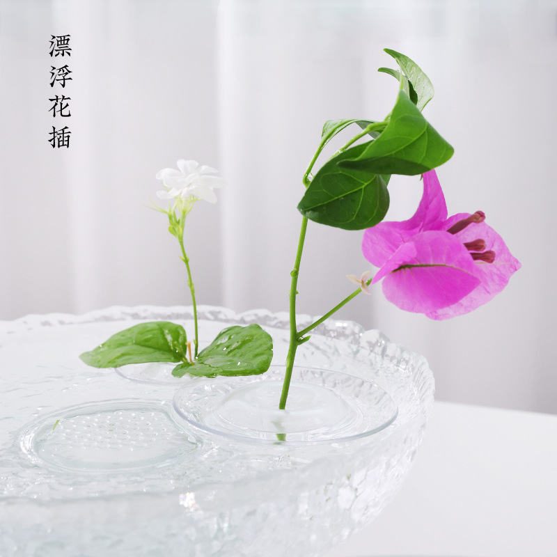 透明花插漂浮花瓶创意鲜花水培插花器皿客厅桌面酒店简约装饰摆件|undefined