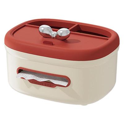 家用客厅纸巾盒多功能卧室桌面遥控器收纳抽纸盒轻奢风餐巾纸盒子