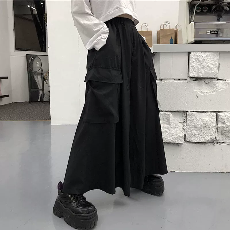 Тайдовый, брюки, юбка, плюс-size, оверсайз