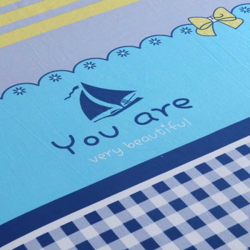 Mat, foldable summer silk set for students, 3 piece set, increased thickness