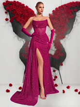 W 81716 Sexy Slit Evening Gown ��Ƭ����� ����ѷ�羳ŷ��
