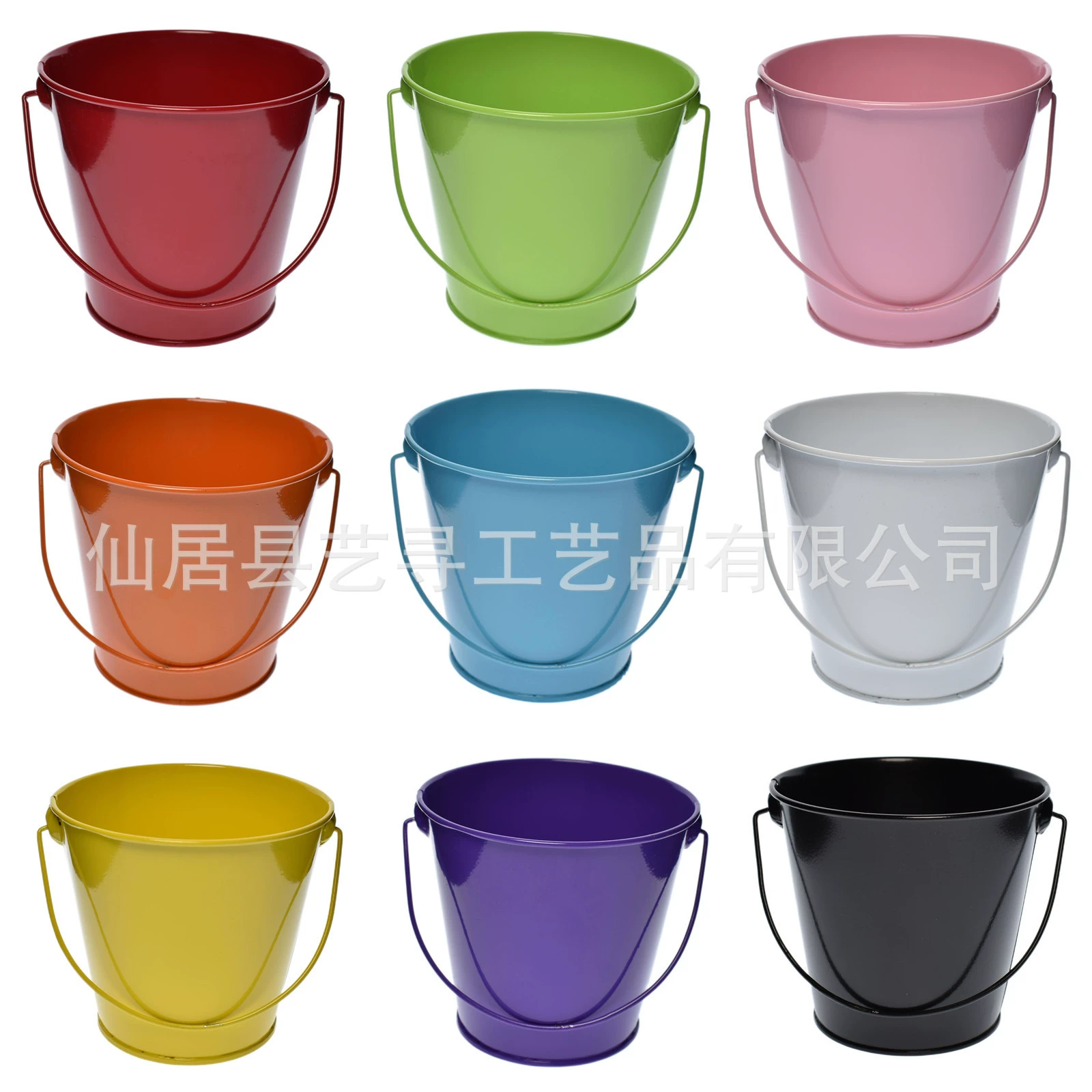 Цветное Оловянное ведро, Пляжное ведро, подарочное ведро для хранения, детское игрушечное ведро, коробка для конфет, цветочный горшок, держатель для ручек, маленькое железное ведро