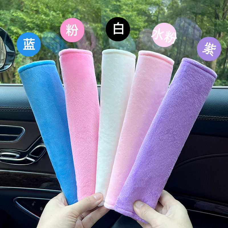 Protector de Hombro para Cinturón de Seguridad de Terciopelo de Cristal para Asiento Infantil