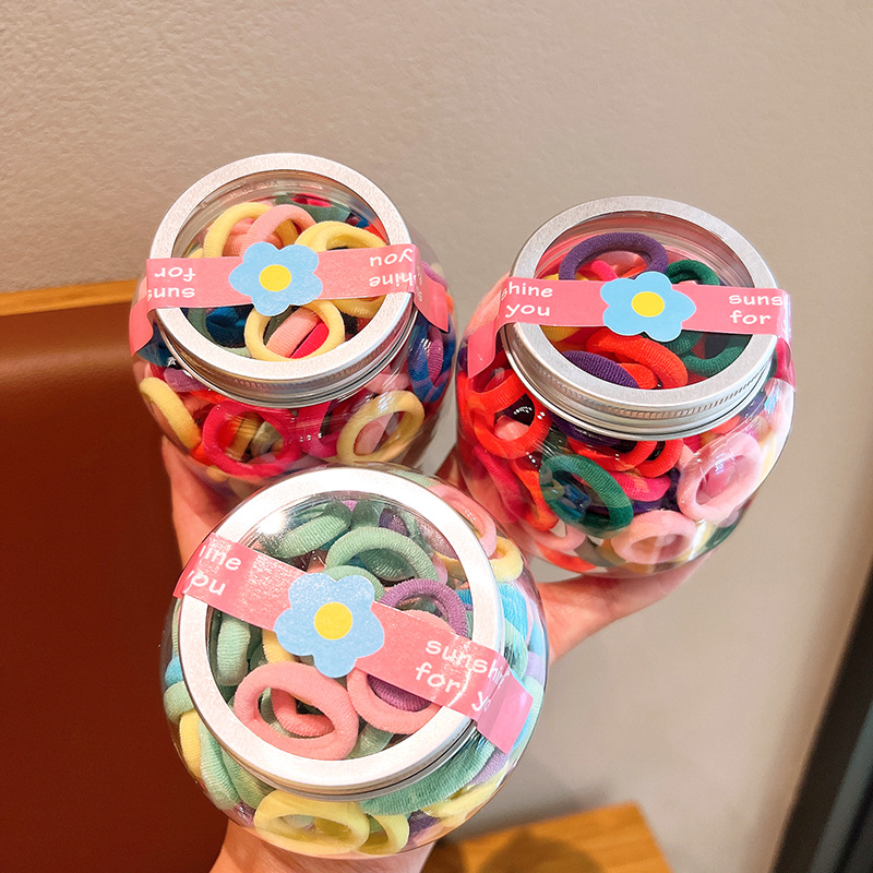 Children's elastic harmless hair rope