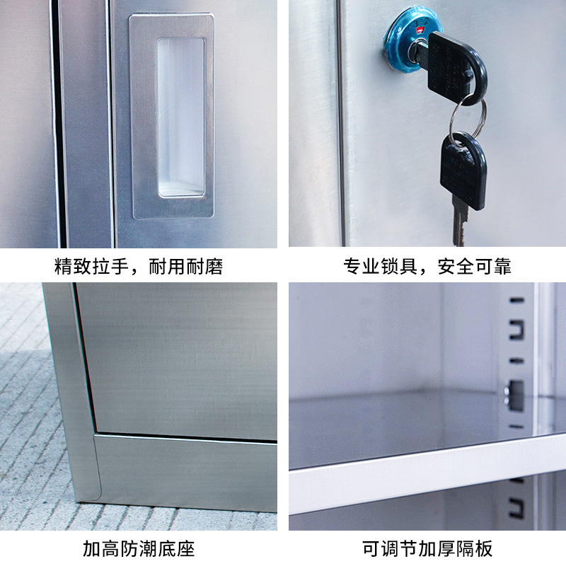 Stainless steel fire cabinet micro fire station full set of emergency equipment box equipment fire extinguisher cabinet construction site tool display cabinet