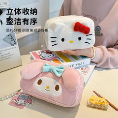 サンリオハローキティクリエイティブ立体化粧ポーチかわいいアニメ大容量高级感ぬいぐるみ収纳バッグ