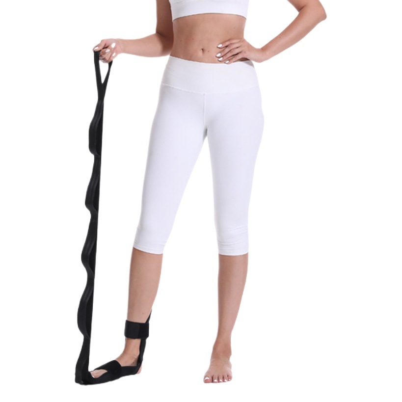 Factory wholesale rehabilitation training leg foot stretch belt yoga stretch belt segmented adjustment auxiliary foot stretch belt