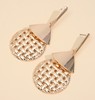 Advanced metal earrings, European style, internet celebrity, bright catchy style, high-quality style