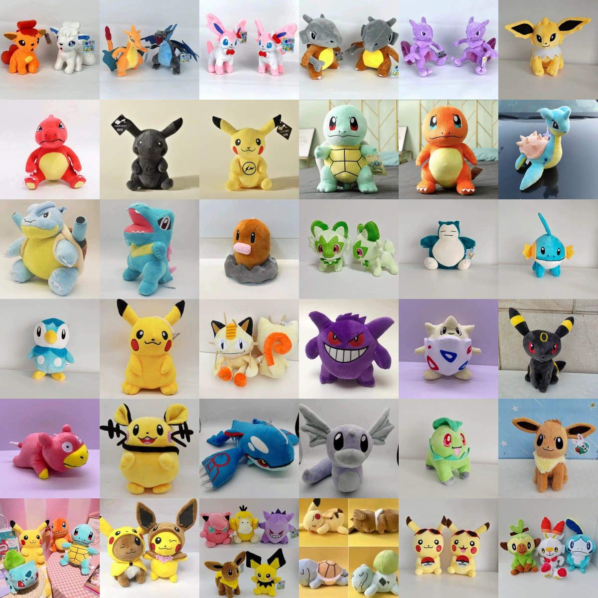 Pokemon Маленький огненный дракон Ибрагон призрак покемон плюшевая игрушка кукла Miawa Jeni черепаха пикап кукла