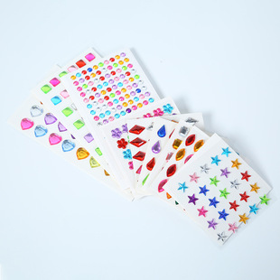 Urgent Order in Stock 260 Acrylic Pearl Stickers DIY Decorative Mirror Water Cup Diamond Stickers Multi-Specification Customization