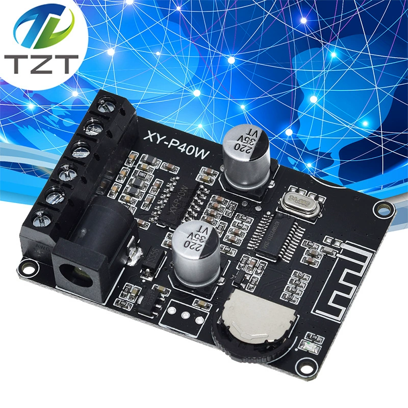 30W/40W стерео Bluetooth усилитель платы 12V/24V высокая мощность цифровой усилитель модуль динамика XY-P40W