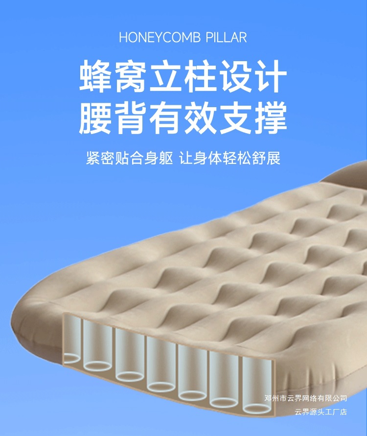 Yunjie's New Car Inflatable Bed, Car Rear Seat Inflatable Mattress, Travel Bed, Car Suv Rear Seat Sleeping Pad