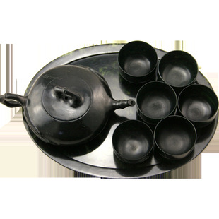 Moyu Moyu Moyu Green Jade Tea Set suit Xizang Jade Meteorite Live Magnetic Tea Set Customized Yaowang Stone Net Red Gift