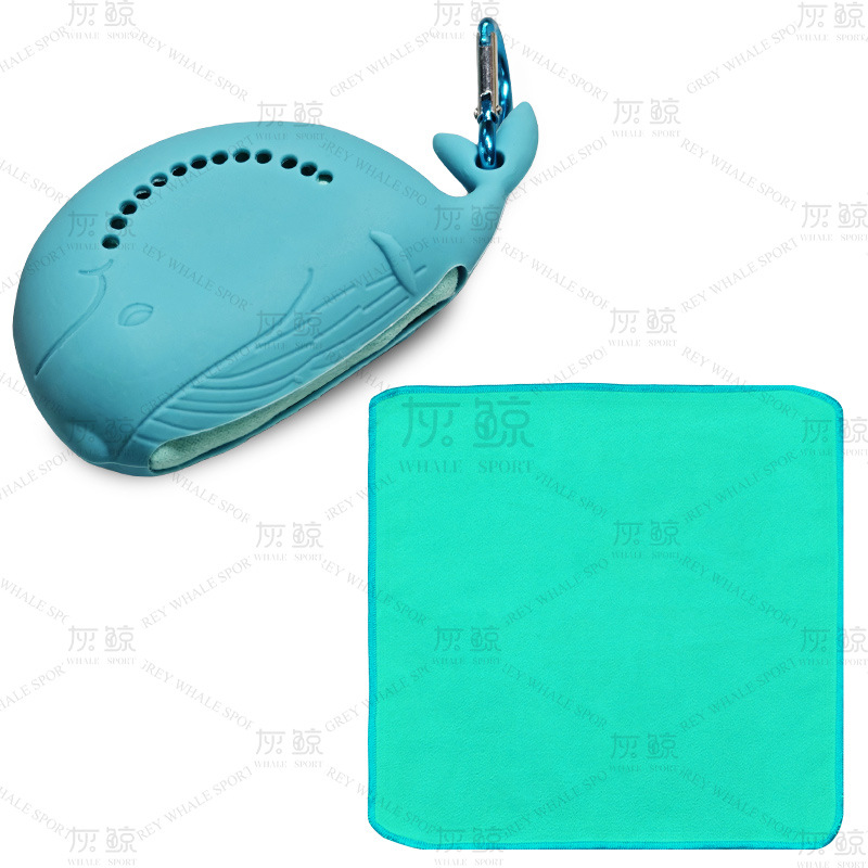 제이드 블루 작은 고래 세트