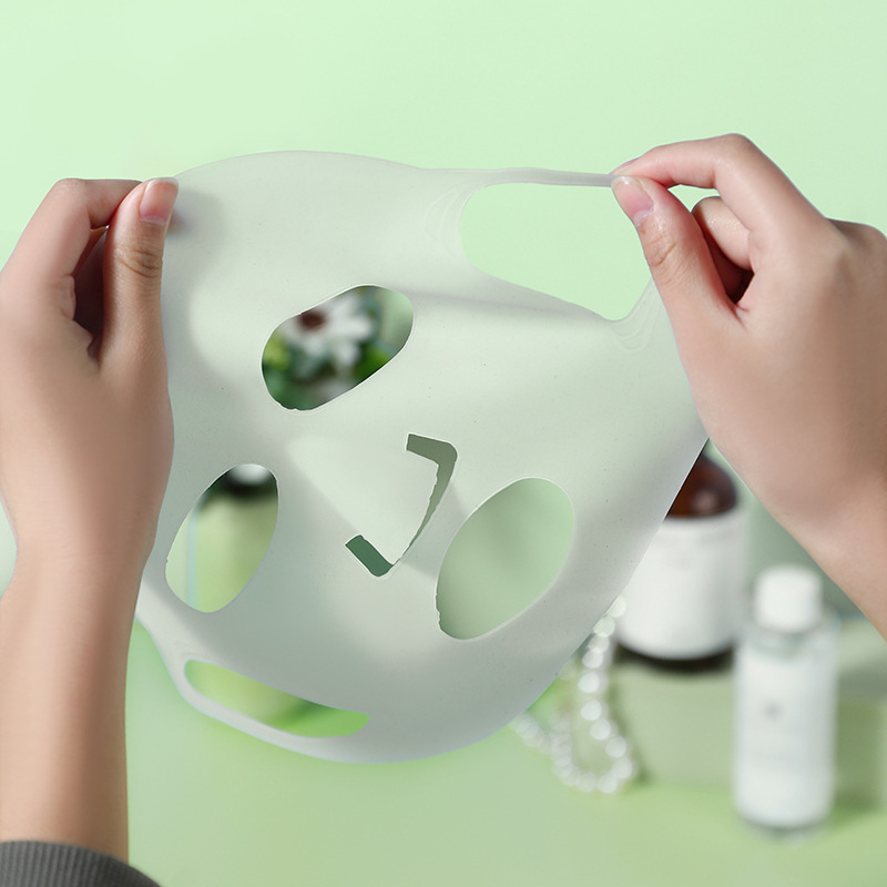 Cross border silica gel Facial mask 3D Ear face shield waterproof Evaporation Anti off environmental protection non-slip disposable Spa cosmetology