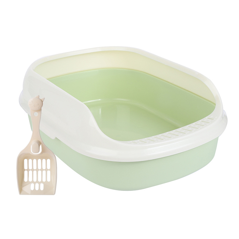 Caja de arena para gatos caja de arena para gatos semi cerrada caja de arena para gatos portátil caja de arena para gatos suministros para mascotas