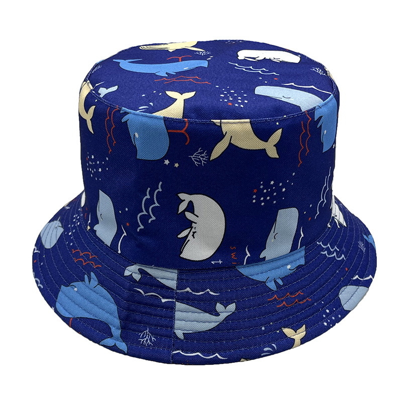 Unisex Hip-hop Sweet Flamingo Shark Flat Eaves Bucket Hat display picture 5
