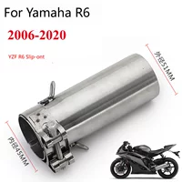 Мотоцикл модифицированный, большой объем, Yamaha YZF-R6, средняя секция из нержавеющей стали, выхлопная труба R6