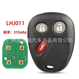 LHJ011 3 düyməli Buick Chevrolet split pult açarı 315mhz