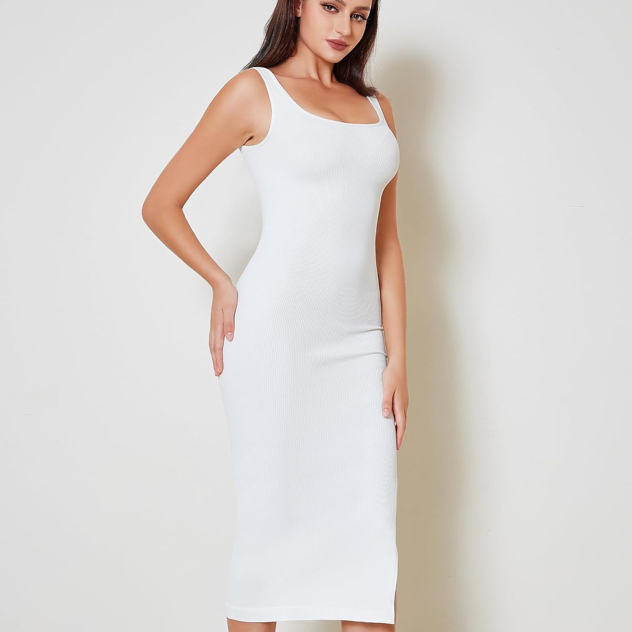 Venta caliente transfronteriza Falda moldeadora de cuerpo, tirantes, cintura y abdomen, falda de 9 puntos, corte, vestido casual a juego, vestido moldeador de cuerpo