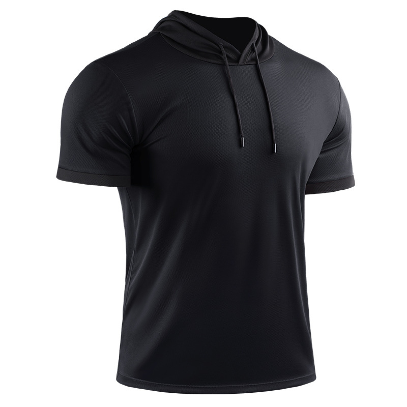 3 piezas de ropa deportiva de verano con capucha, correr, montañismo, color a juego, camiseta de fitness, top de entrenamiento de manga corta cómodo y de secado rápido