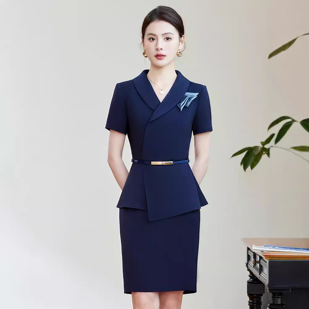 Black summer professional elegant fashionable set for hotel
