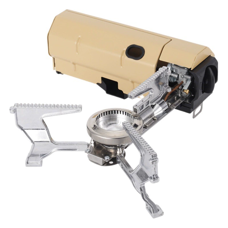 Уличная карточная плита Складная портативная полевая плита Плита для пикника Кемпинг Газовая плита Жестокая ветрозащитная магнитная плита