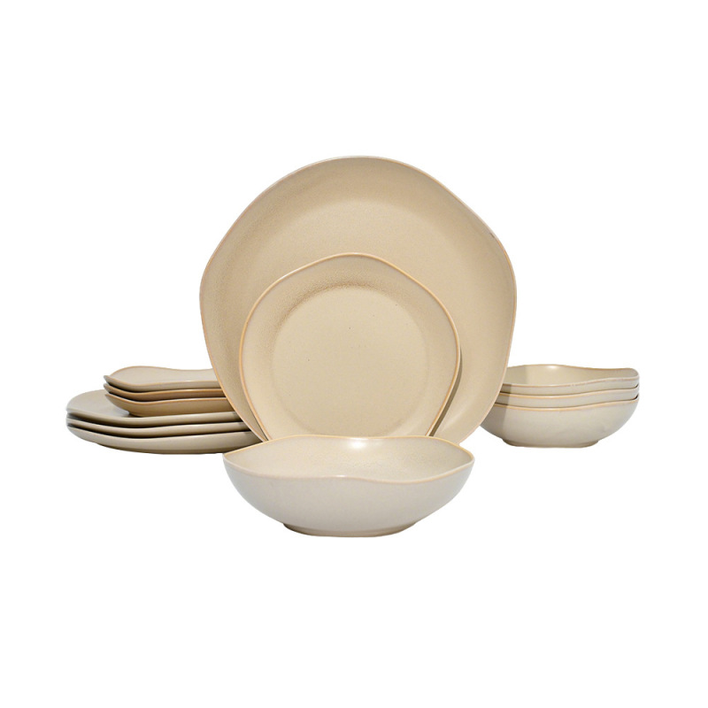 Ceramic Tableware suit 12 Piece Set high quality Hotel Tableware Household suit Ceramic Tableware suit 12 Piece Set high quality Hotel Tableware Household suit
