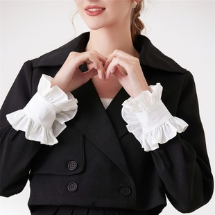 Cross-Border French New Style Ruffle Design Sleeves, Elegant Lace Three-Dimensional Decorative Cuffs, Manicure Accessories Hand Sleeves