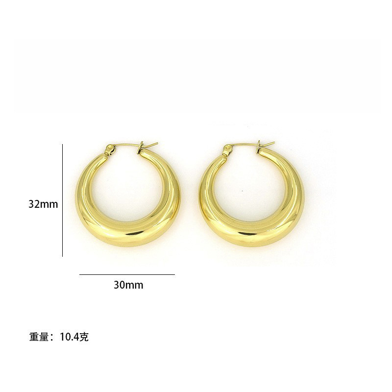 반짝이 중공 귀걸이 골드