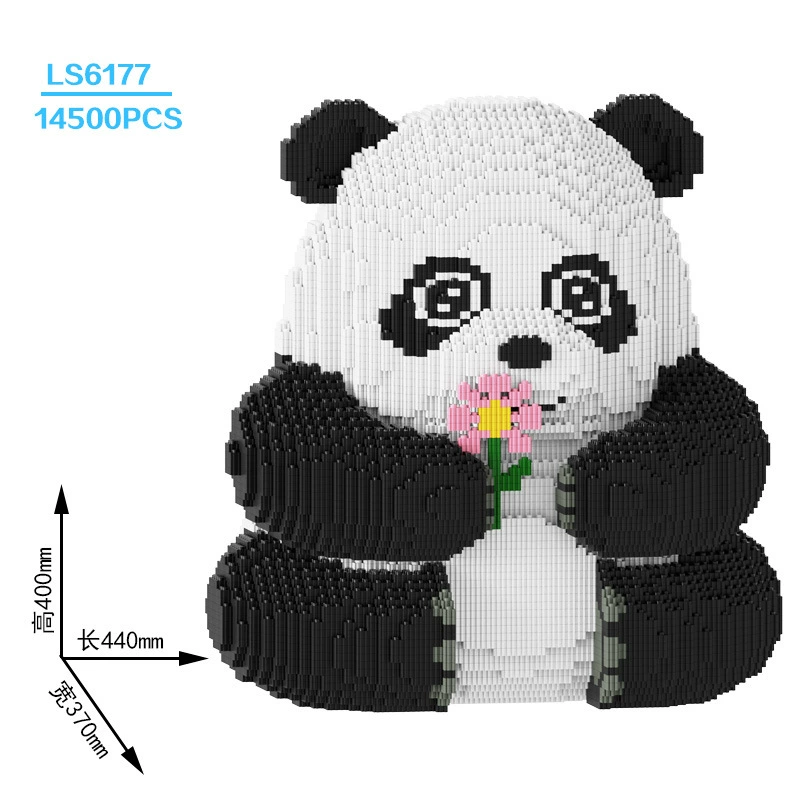 Constructor set Lego DIY small-brick fox toy, multi-size models 17–100 cm, birthday gift