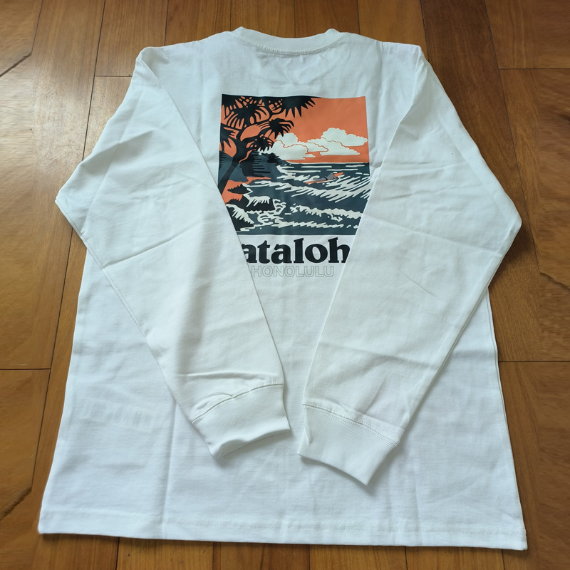 Logotipo de comercio exterior Classic Outdoor Mountain Series Camiseta de manga larga del mismo estilo para hombres y mujeres