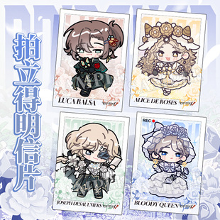 The Fifth Person Is an Original Artist Authorized by the Red Lady Prisoner Q Version Polaroid Photo Card Red Lady Collection Card