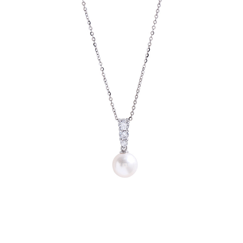 Colar elegante de pérolas e diamantes para mulher – joia de luxo_voghion.com