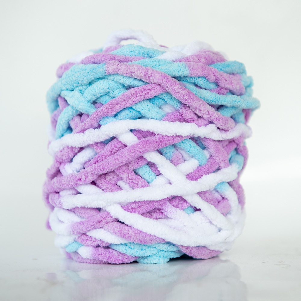 Hilo de la tira de hielo hilo de una sola hebra de lana gruesa bola de aguja hilo tejido a mano bolsa bufanda material de DIY Paquete de fábrica al por mayor