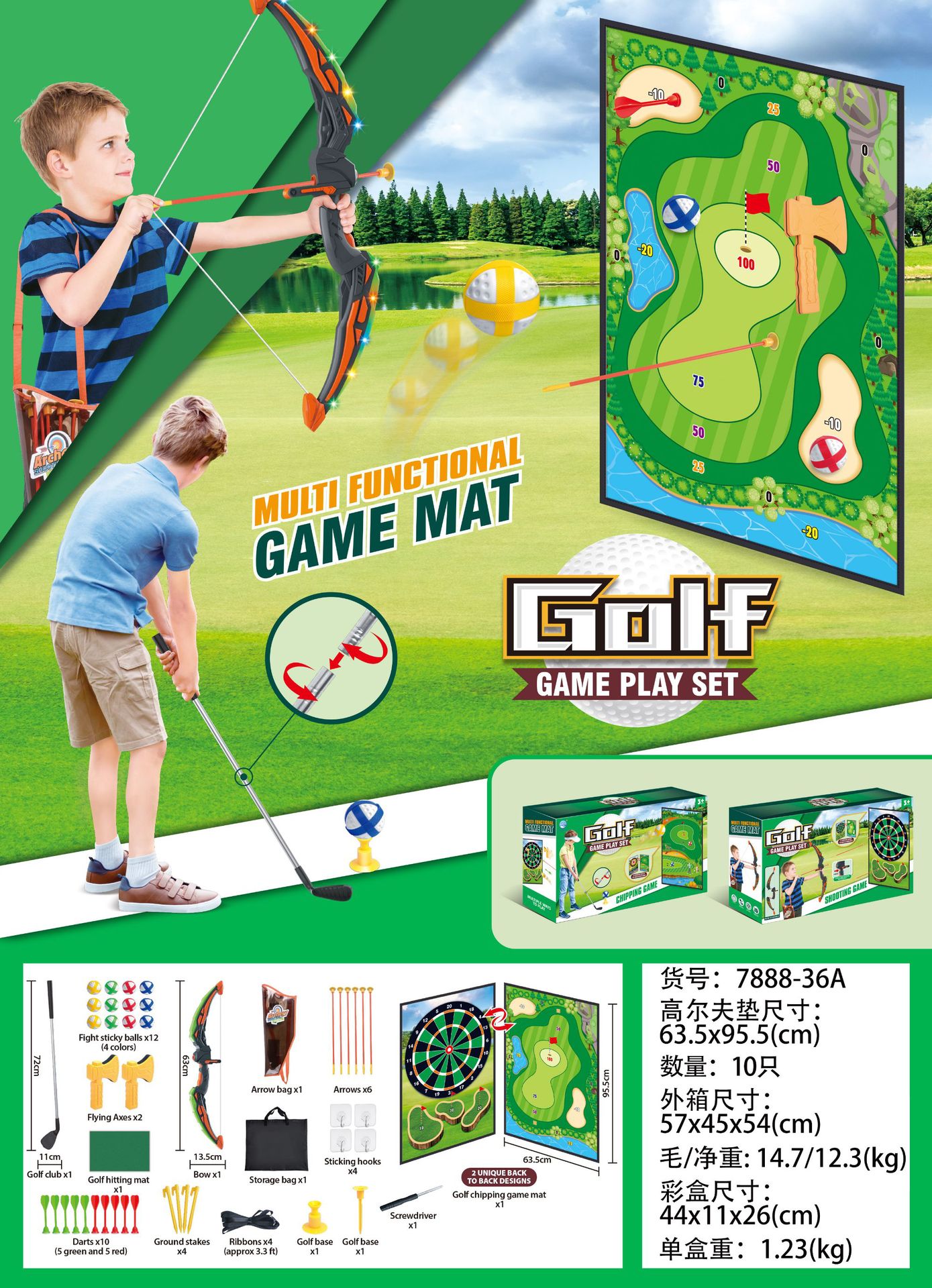 Fabricante 40 juegos de alfombrillas de golf para juegos de golf