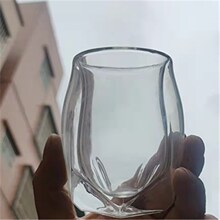批发双层隔热玻璃杯 加厚耐热不烫手水杯 办公室家用个性创新茶杯