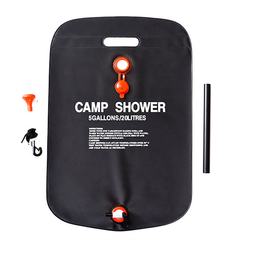 20L outdoor bath bag outdoor toiletries camping bath solar hot water bag shower water bag cross-border PVC