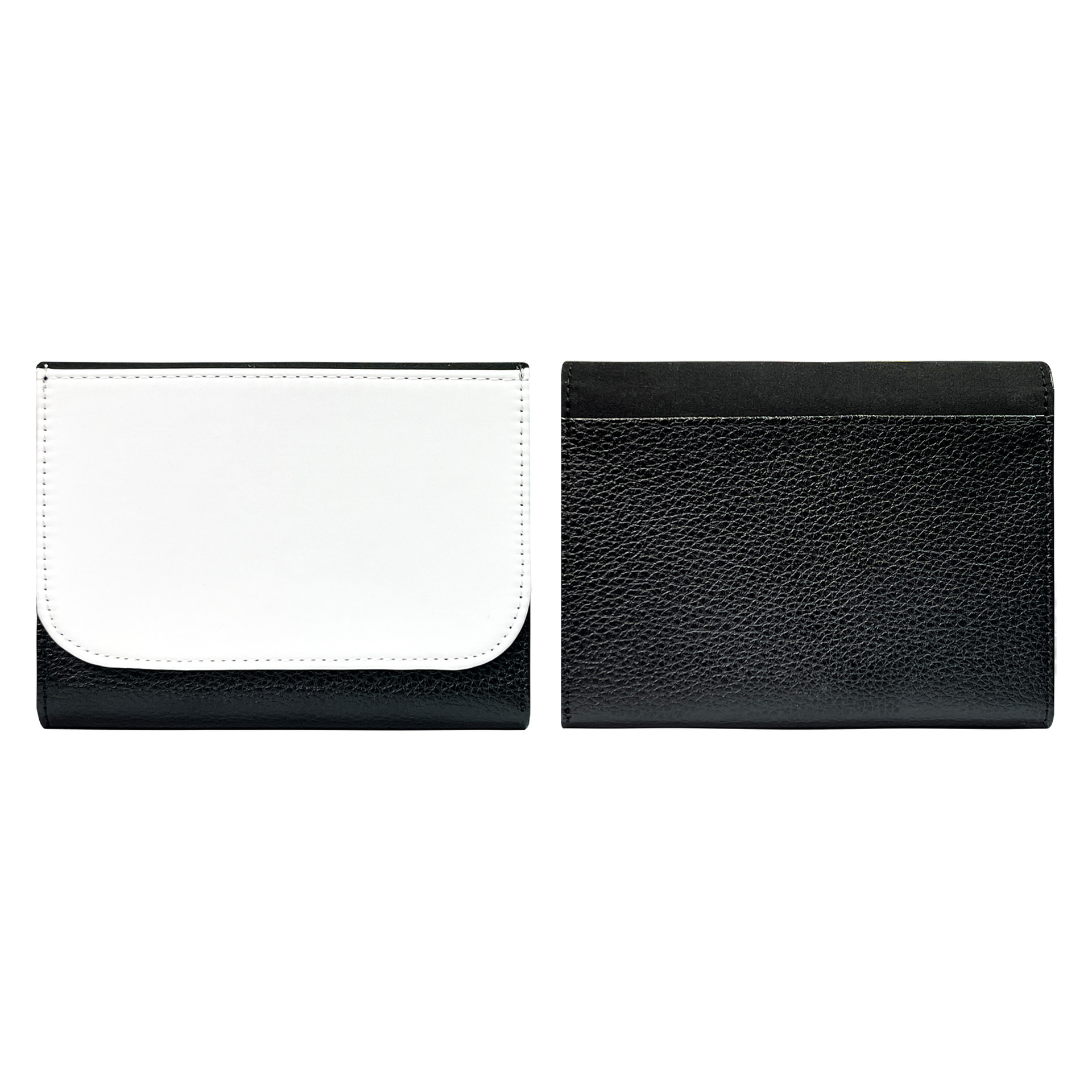 Fábrica directa de transferencia de calor sublimación térmica de alta capacidad 30% de cambio de hombres y mujeres cartera en blanco sublimación térmica serie en blanco