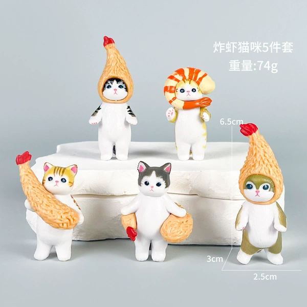Fried Shrimp Cat 5-piece Set [Bag]