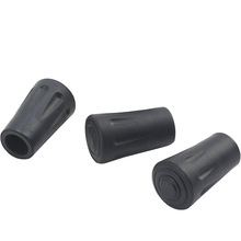 【厂家直销】户外登山杖 杖尖套拐杖手杖配件保护套圆形塑料脚套