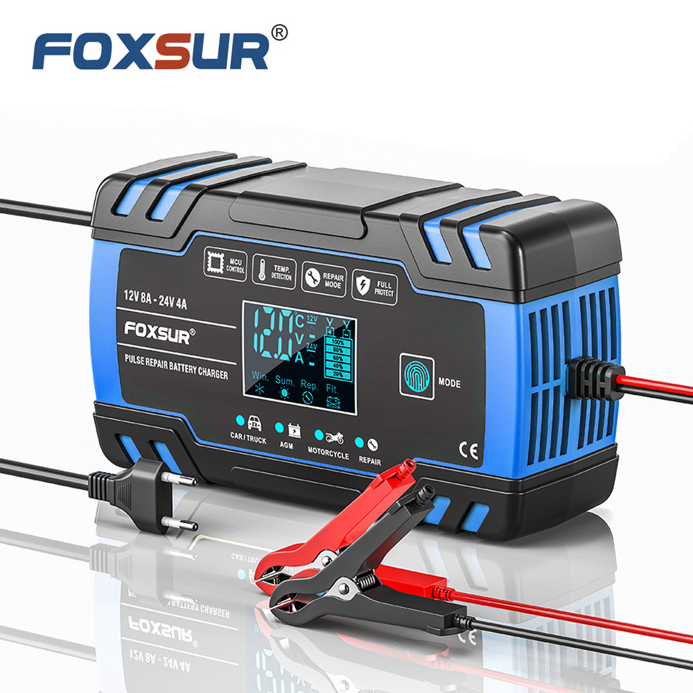 Multi-Stage Automatic Smart Battery Charger 100-240V battery charging