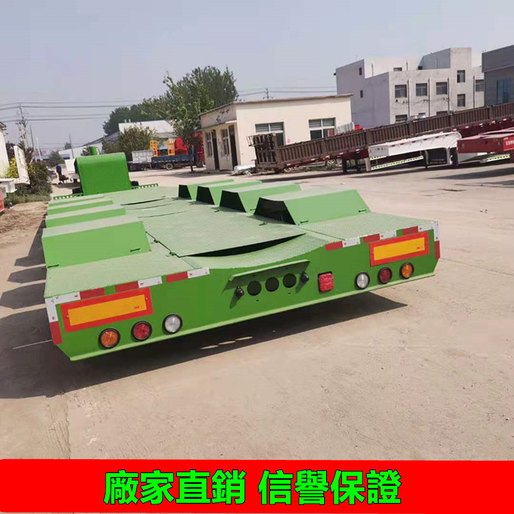 16米高低板拖挂车 抽拉式6桥大件运输车 机电设备模块拖运