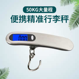 新品外贸便携手提称 箱包吊钩小秤50kg快递邮包秤家用电子行李秤