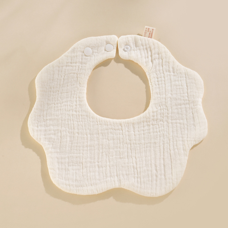 Babero de algodón para bebés Clase A babero de gasa de algodón para niños Toalla de saliva para recién nacidos de gasa suave de seis capas