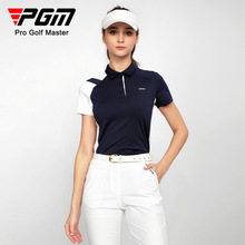PGM高尔夫服装女夏季显瘦短袖t恤透气自由穿搭运动服装速干女套装