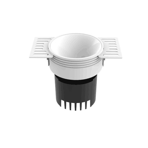 Edge-plate concealed borderless spotlights with integrated Mijia smart LED lighting, deep cup anti-glare hidden in-wall downlights