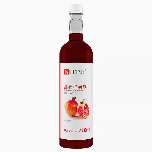 包邮 可可藏香红石榴果露糖浆750ml饮料咖啡香蜜鸡尾酒奶茶店原料